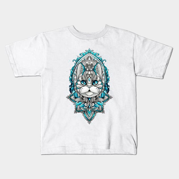 Great Cat Kids T-Shirt by angoes25